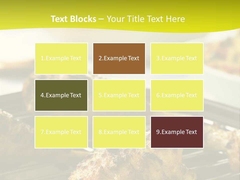 Chicken Cooking On A Grill PowerPoint Template