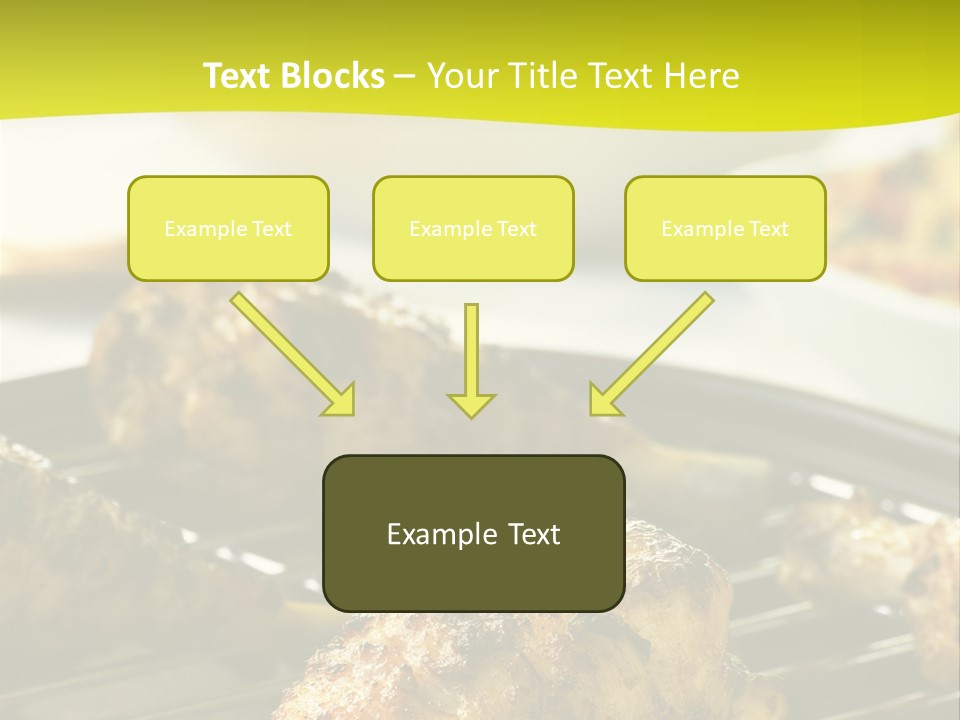 Chicken Cooking On A Grill PowerPoint Template