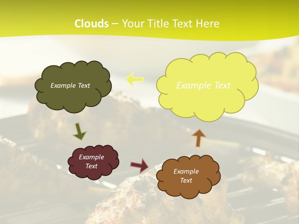 Chicken Cooking On A Grill PowerPoint Template