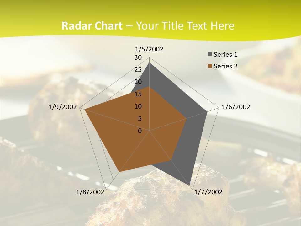 Chicken Cooking On A Grill PowerPoint Template
