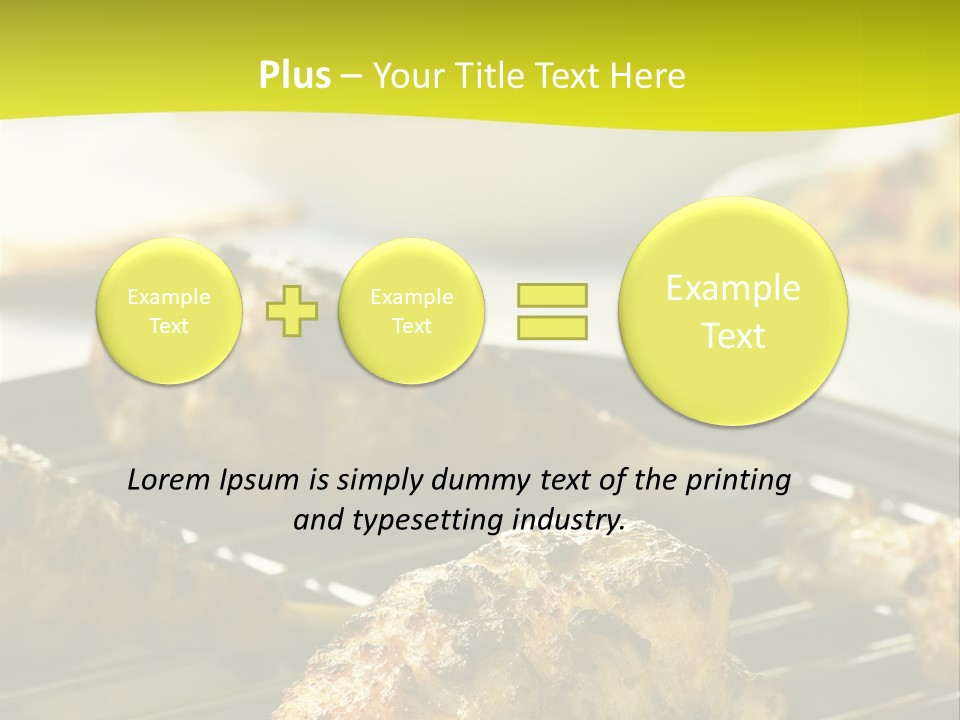 Chicken Cooking On A Grill PowerPoint Template