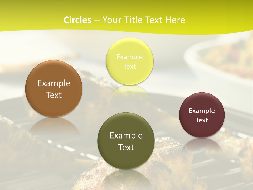 Chicken Cooking On A Grill PowerPoint Template