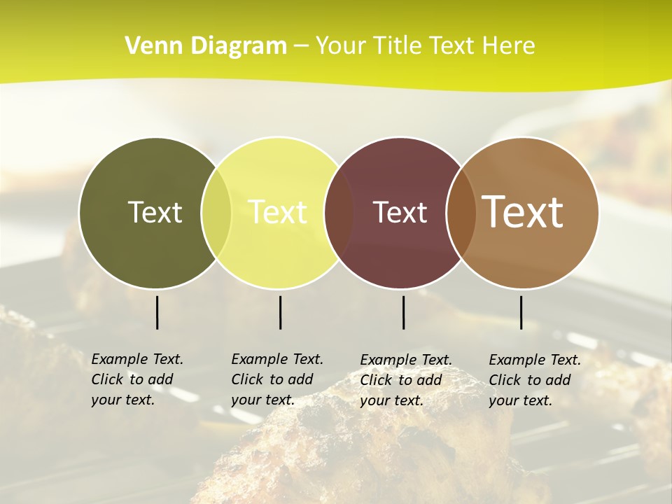 Chicken Cooking On A Grill PowerPoint Template