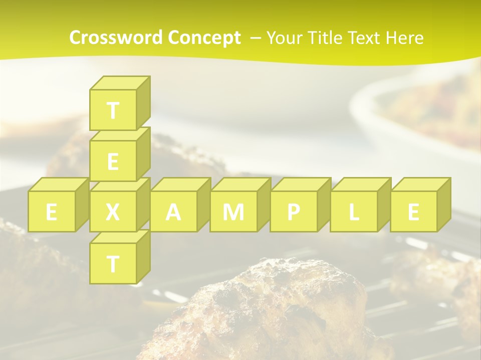 Chicken Cooking On A Grill PowerPoint Template