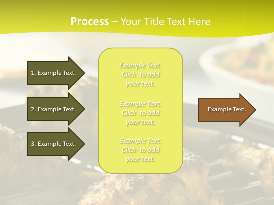 Chicken Cooking On A Grill PowerPoint Template