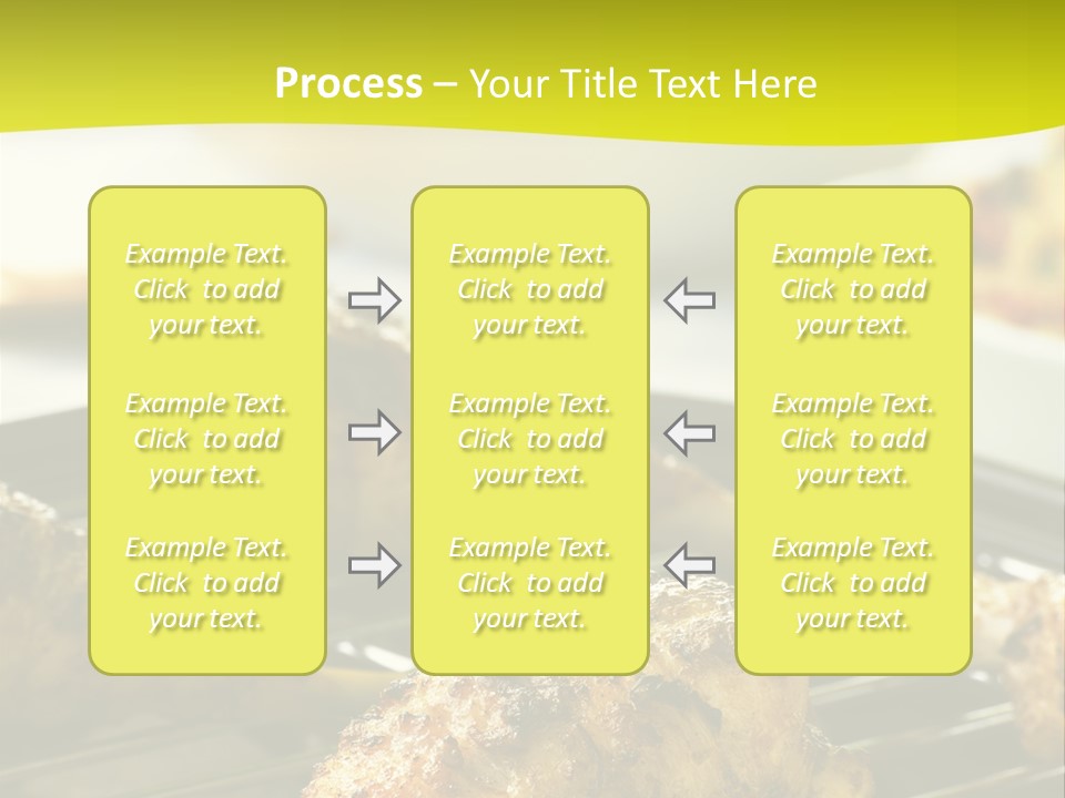 Chicken Cooking On A Grill PowerPoint Template