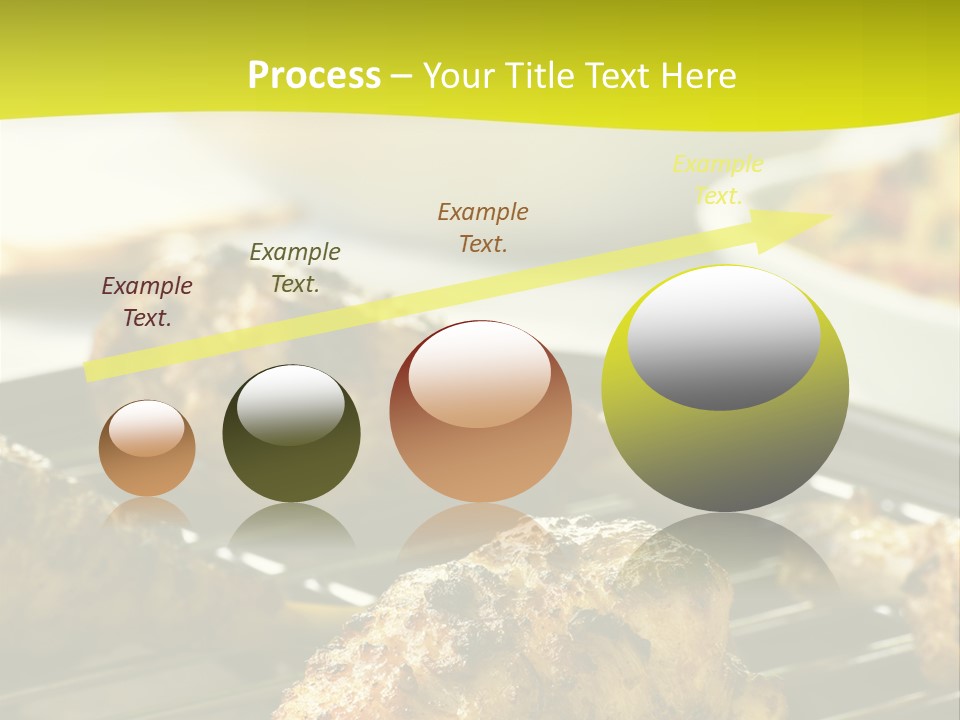 Chicken Cooking On A Grill PowerPoint Template