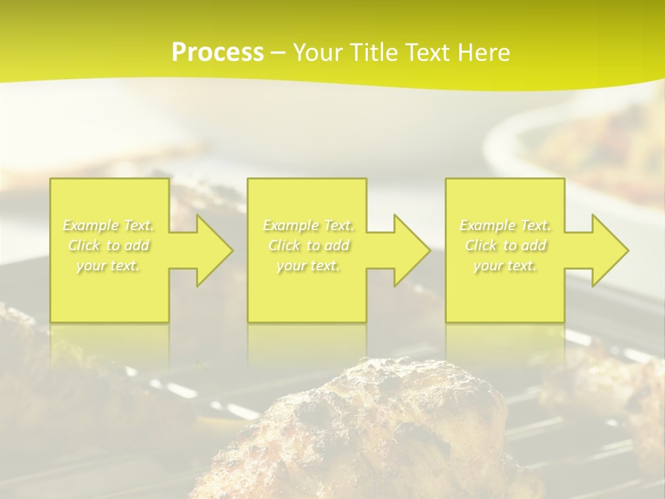 Chicken Cooking On A Grill PowerPoint Template