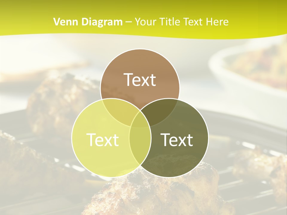 Chicken Cooking On A Grill PowerPoint Template