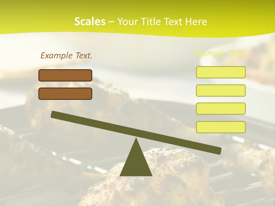 Chicken Cooking On A Grill PowerPoint Template