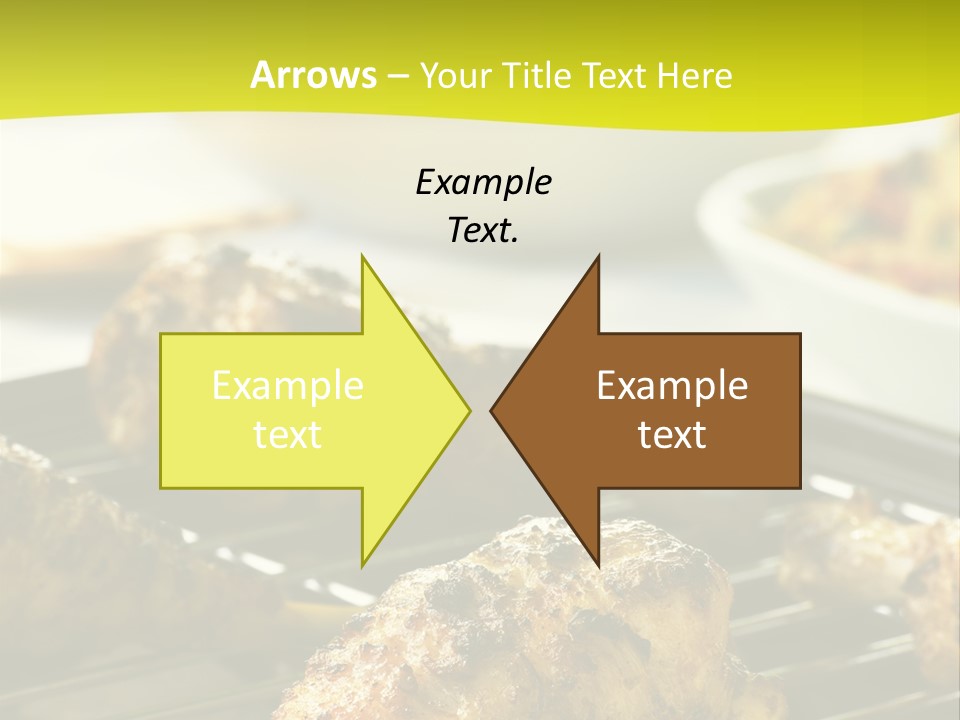 Chicken Cooking On A Grill PowerPoint Template