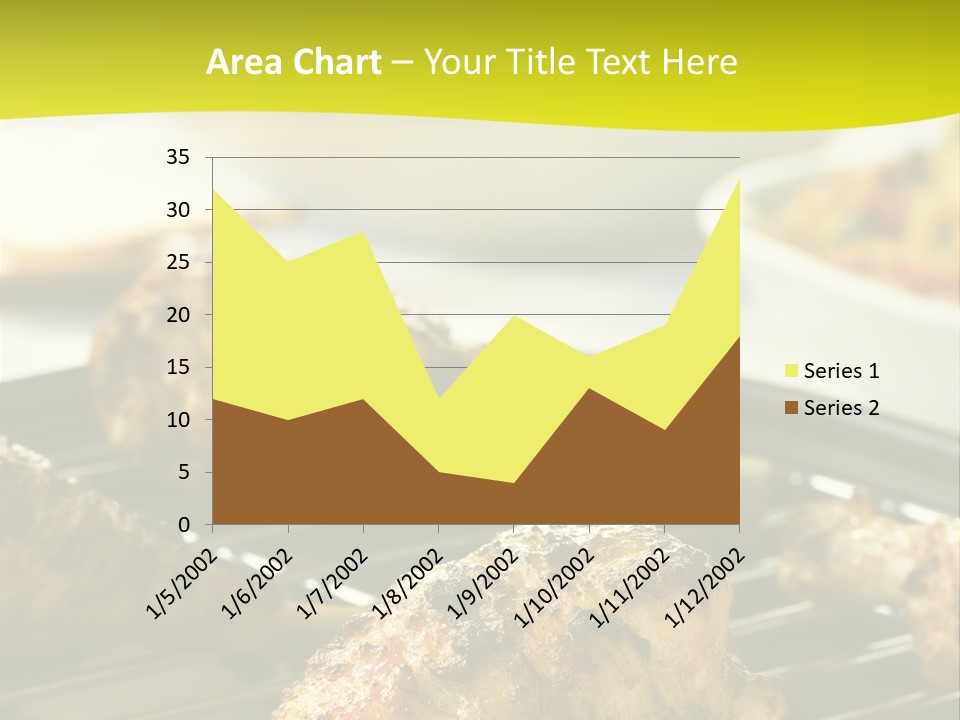 Chicken Cooking On A Grill PowerPoint Template
