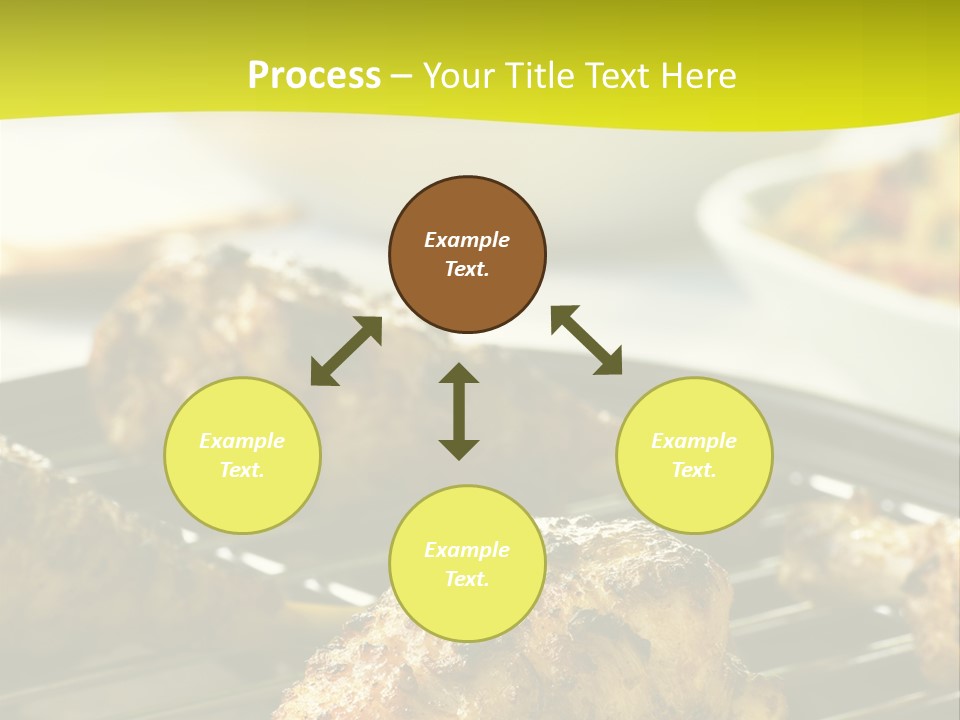 Chicken Cooking On A Grill PowerPoint Template