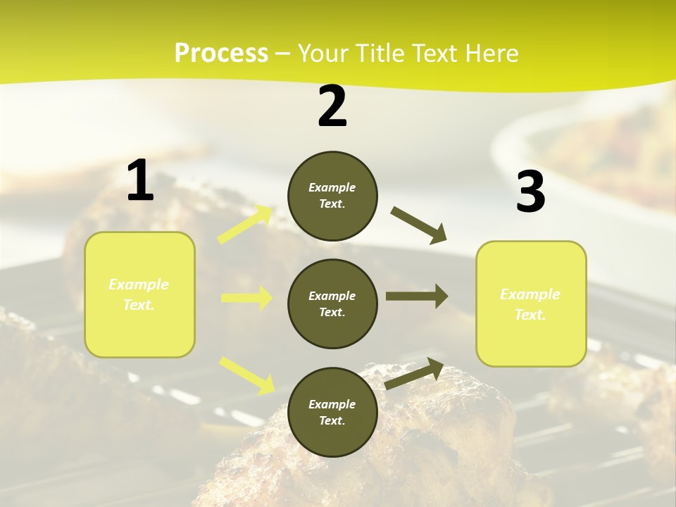 Chicken Cooking On A Grill PowerPoint Template