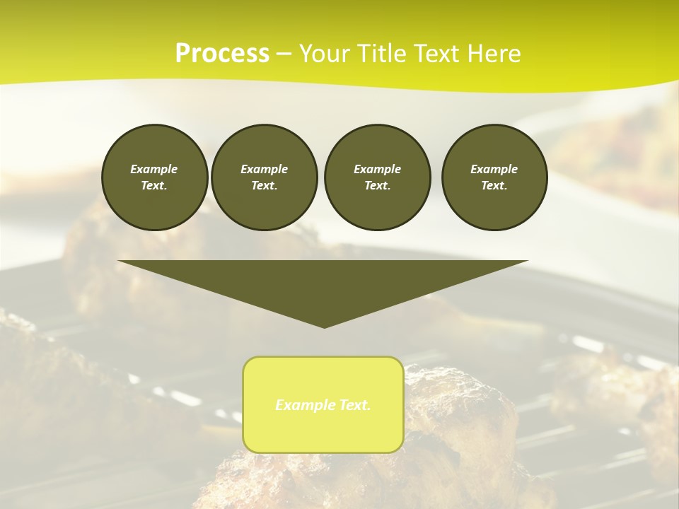 Chicken Cooking On A Grill PowerPoint Template