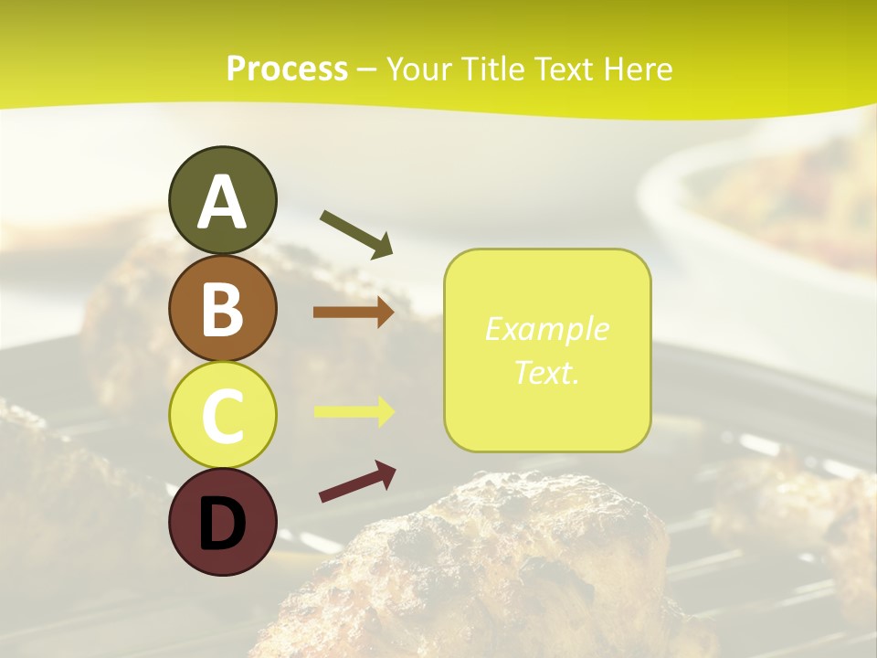 Chicken Cooking On A Grill PowerPoint Template