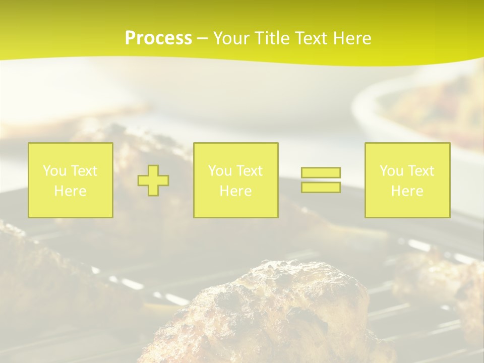 Chicken Cooking On A Grill PowerPoint Template