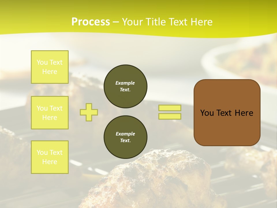 Chicken Cooking On A Grill PowerPoint Template