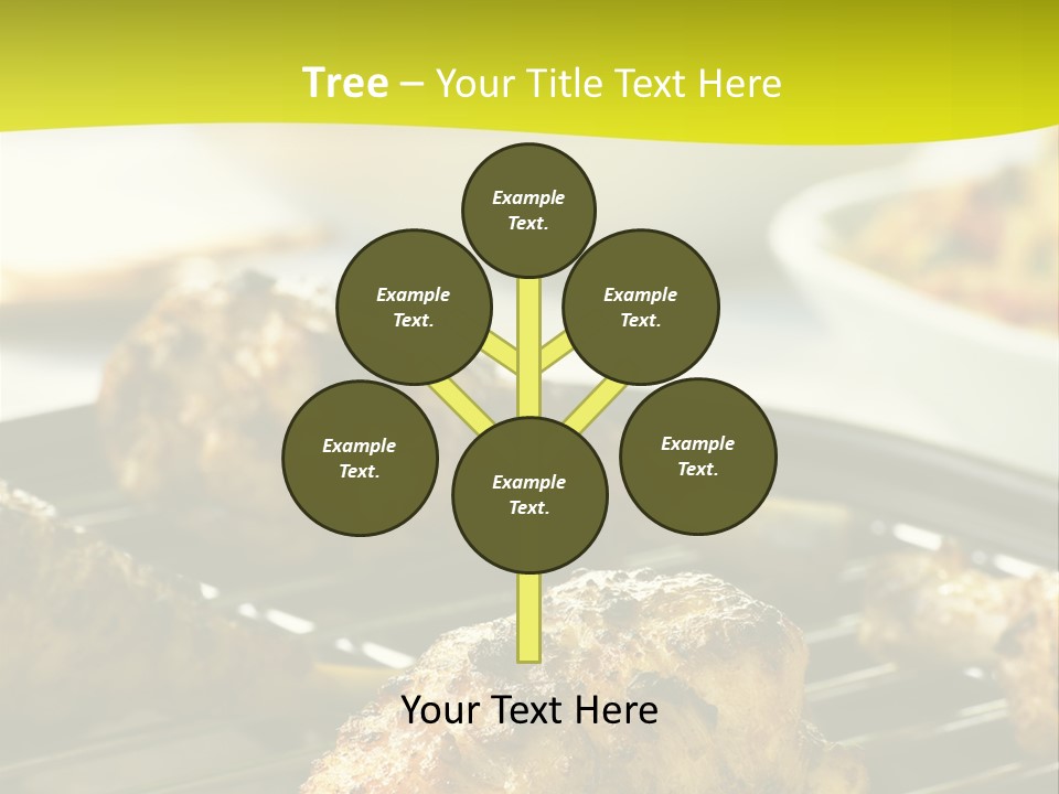 Chicken Cooking On A Grill PowerPoint Template
