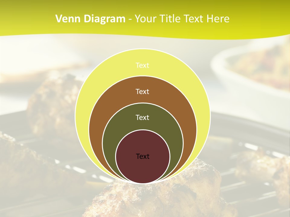 Chicken Cooking On A Grill PowerPoint Template
