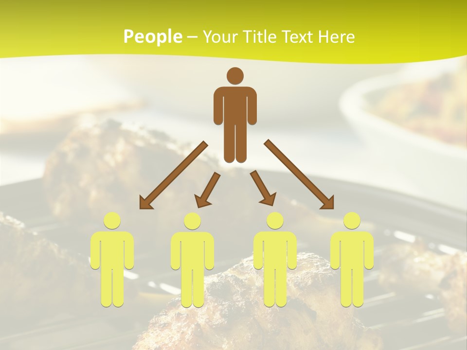 Chicken Cooking On A Grill PowerPoint Template