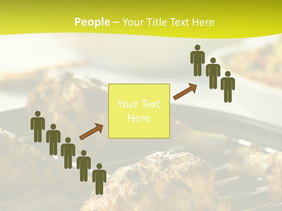 Chicken Cooking On A Grill PowerPoint Template