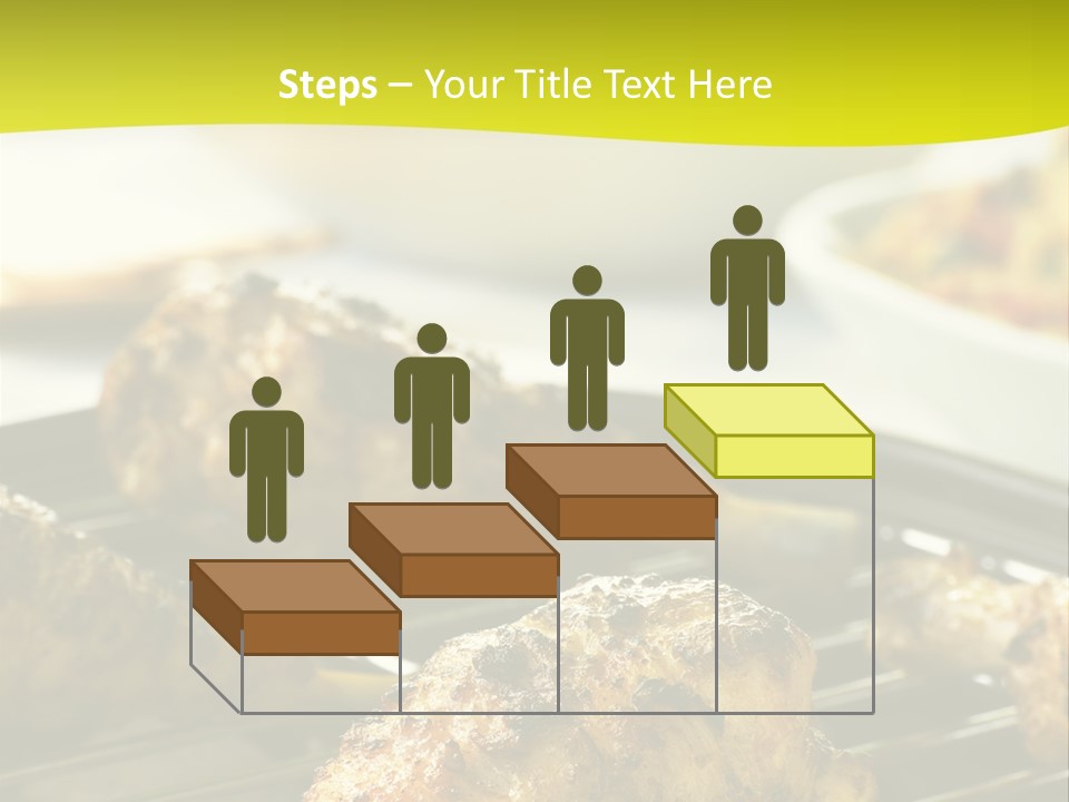 Chicken Cooking On A Grill PowerPoint Template