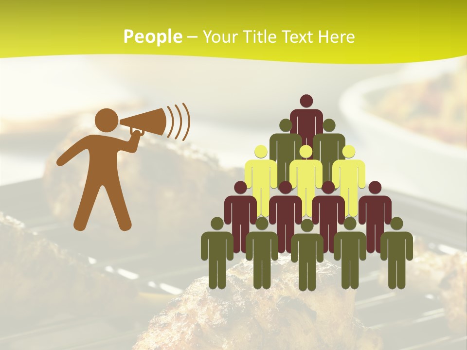 Chicken Cooking On A Grill PowerPoint Template