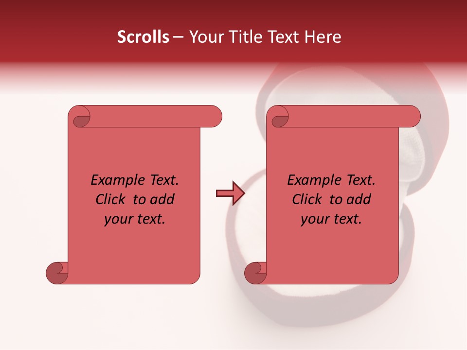 An Open Red Velvet Ring Box With A White Diamond In It PowerPoint Template