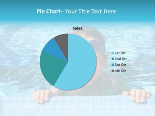 Happy Child In A Sunny Swimming Pool PowerPoint Template