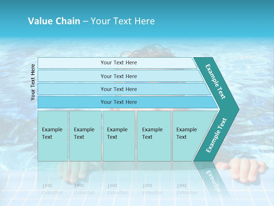 Happy Child In A Sunny Swimming Pool PowerPoint Template