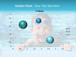 Happy Child In A Sunny Swimming Pool PowerPoint Template