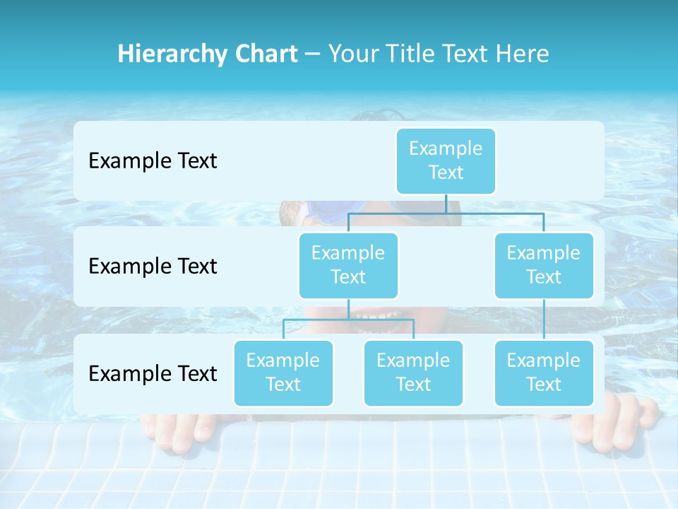 Happy Child In A Sunny Swimming Pool PowerPoint Template