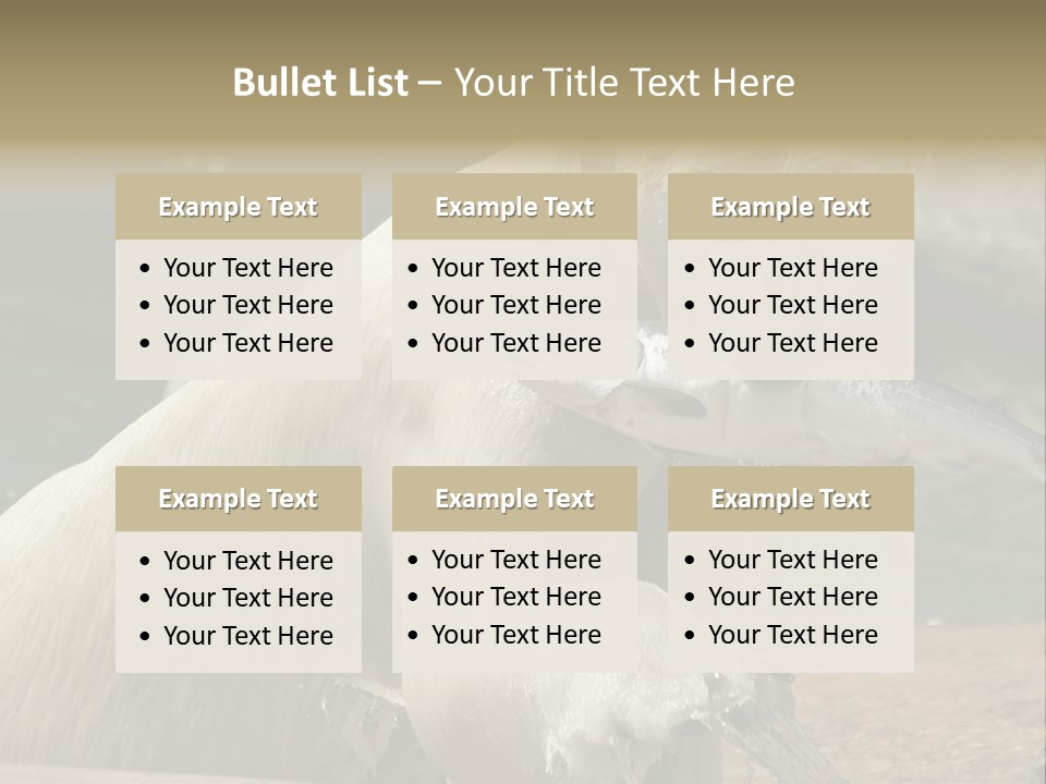 An Adult Female Polar Bear Emerging From The Water With A Fish PowerPoint Template