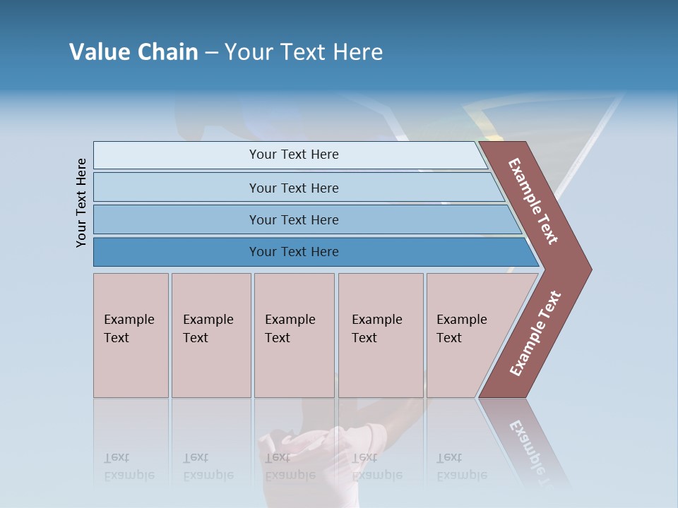 African Man Waving A South African Flag Against Blue Sky PowerPoint Template