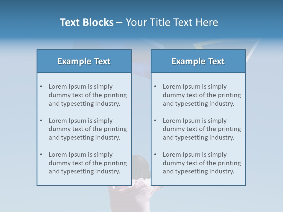 African Man Waving A South African Flag Against Blue Sky PowerPoint Template