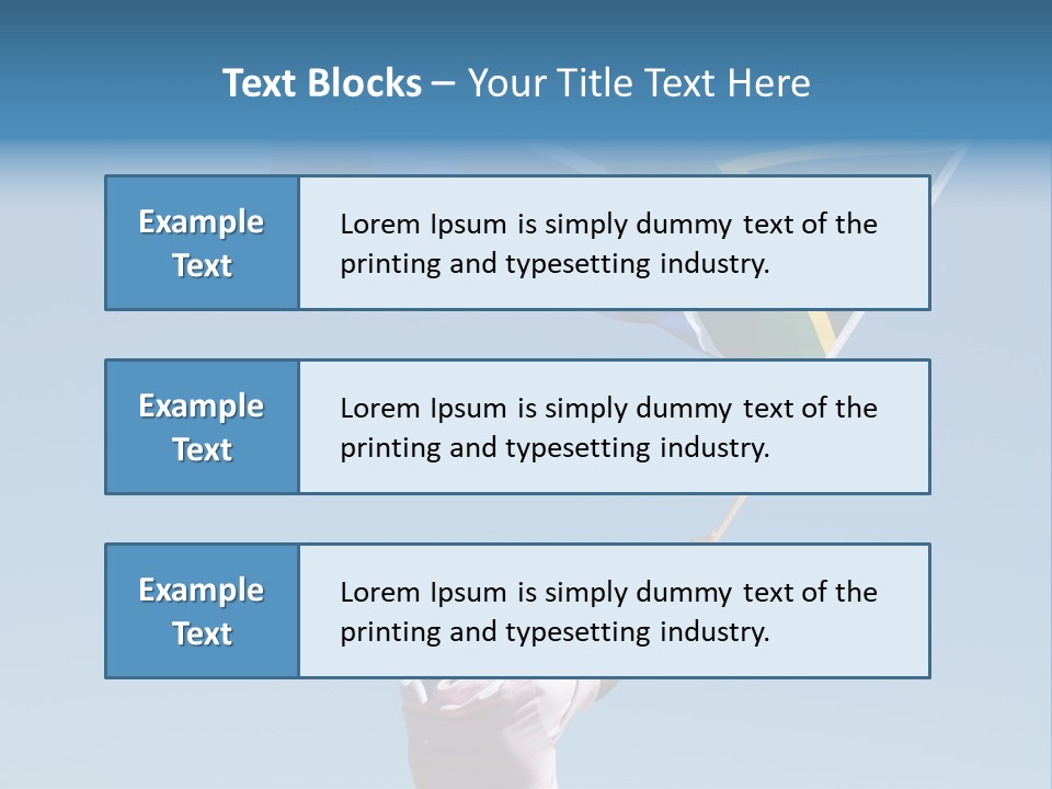 African Man Waving A South African Flag Against Blue Sky PowerPoint Template