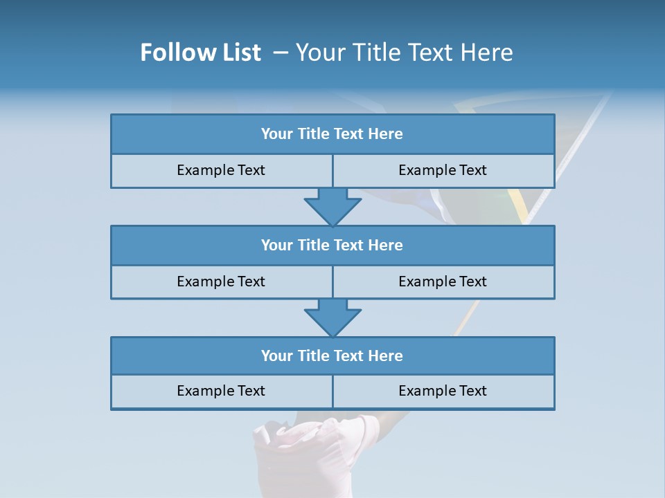 African Man Waving A South African Flag Against Blue Sky PowerPoint Template