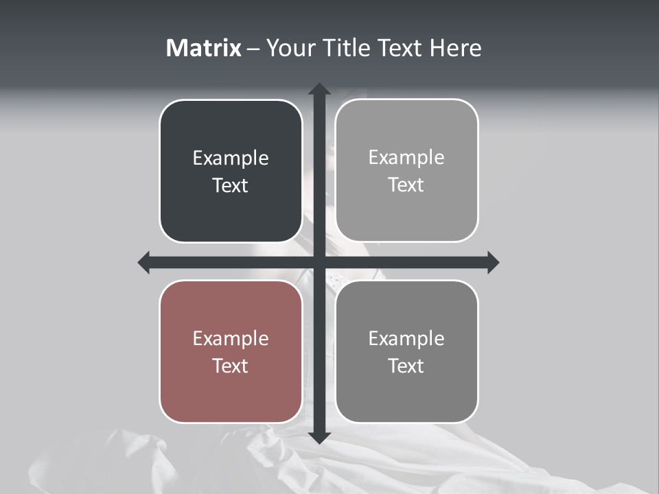 Shot Of A Young Bride Against Grey Background PowerPoint Template