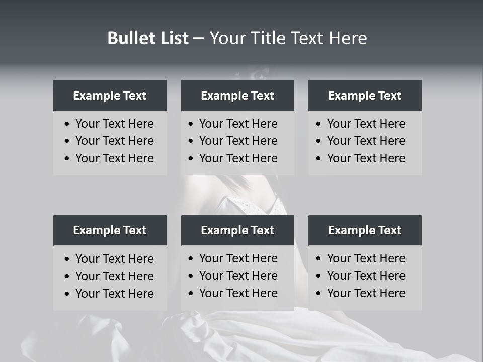 Shot Of A Young Bride Against Grey Background PowerPoint Template