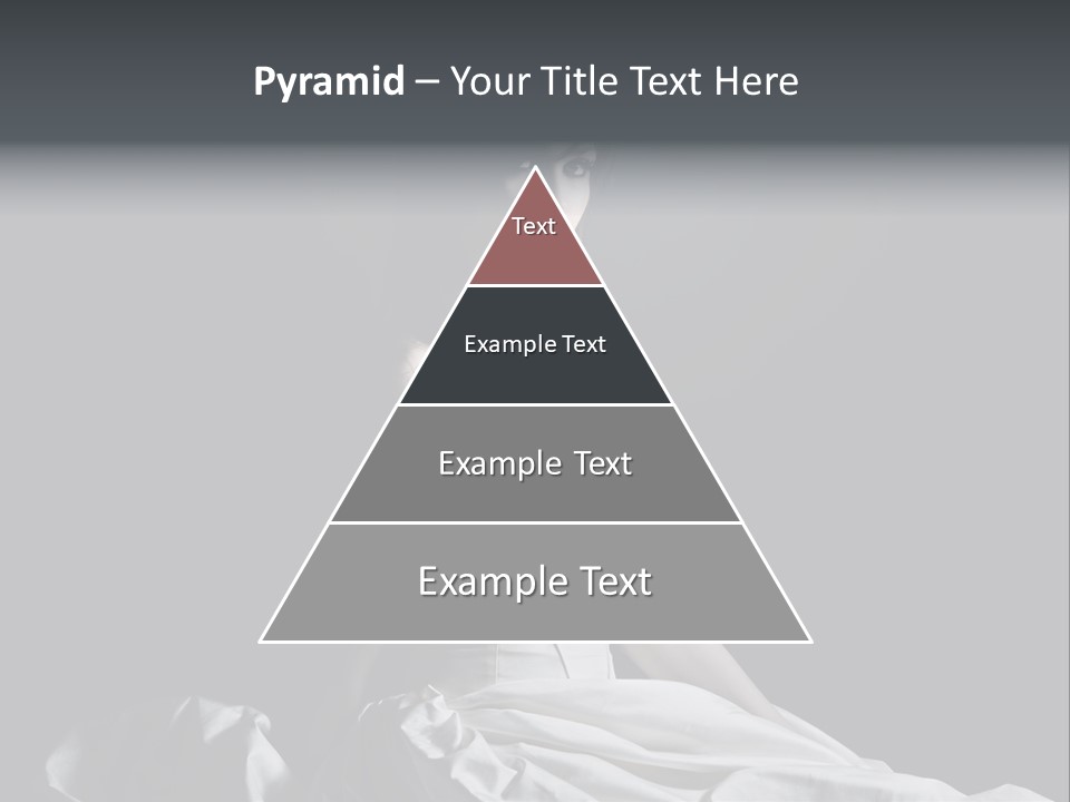 Shot Of A Young Bride Against Grey Background PowerPoint Template