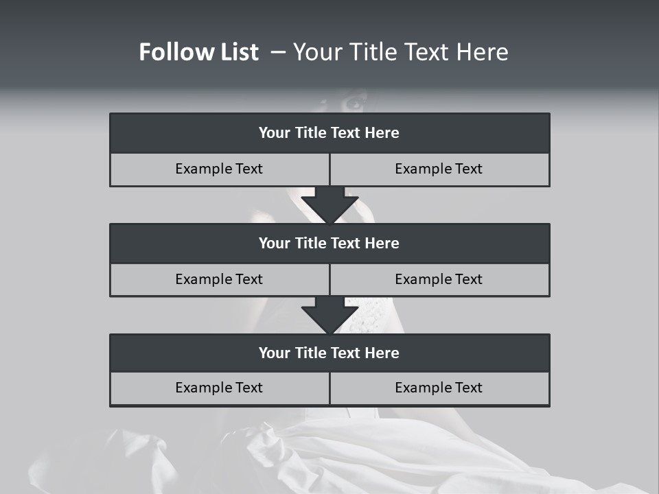 Shot Of A Young Bride Against Grey Background PowerPoint Template