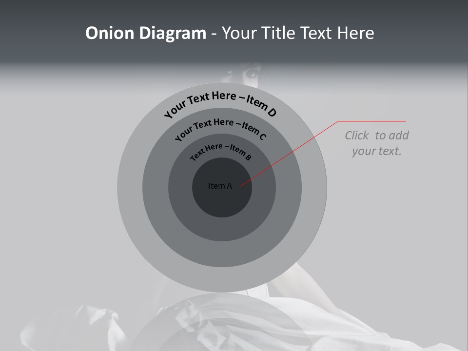 Shot Of A Young Bride Against Grey Background PowerPoint Template