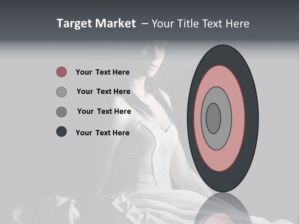 Shot Of A Young Bride Against Grey Background PowerPoint Template