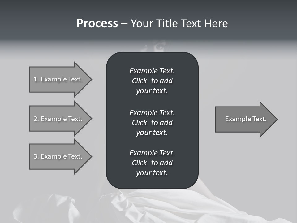 Shot Of A Young Bride Against Grey Background PowerPoint Template