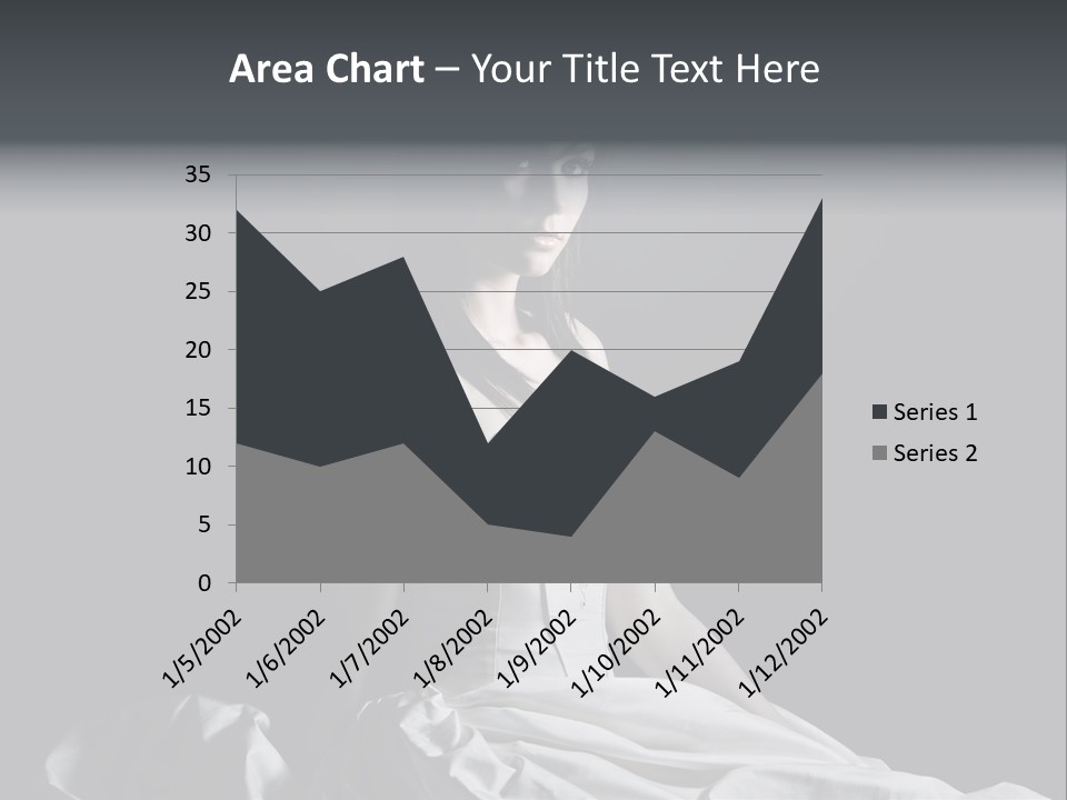 Shot Of A Young Bride Against Grey Background PowerPoint Template