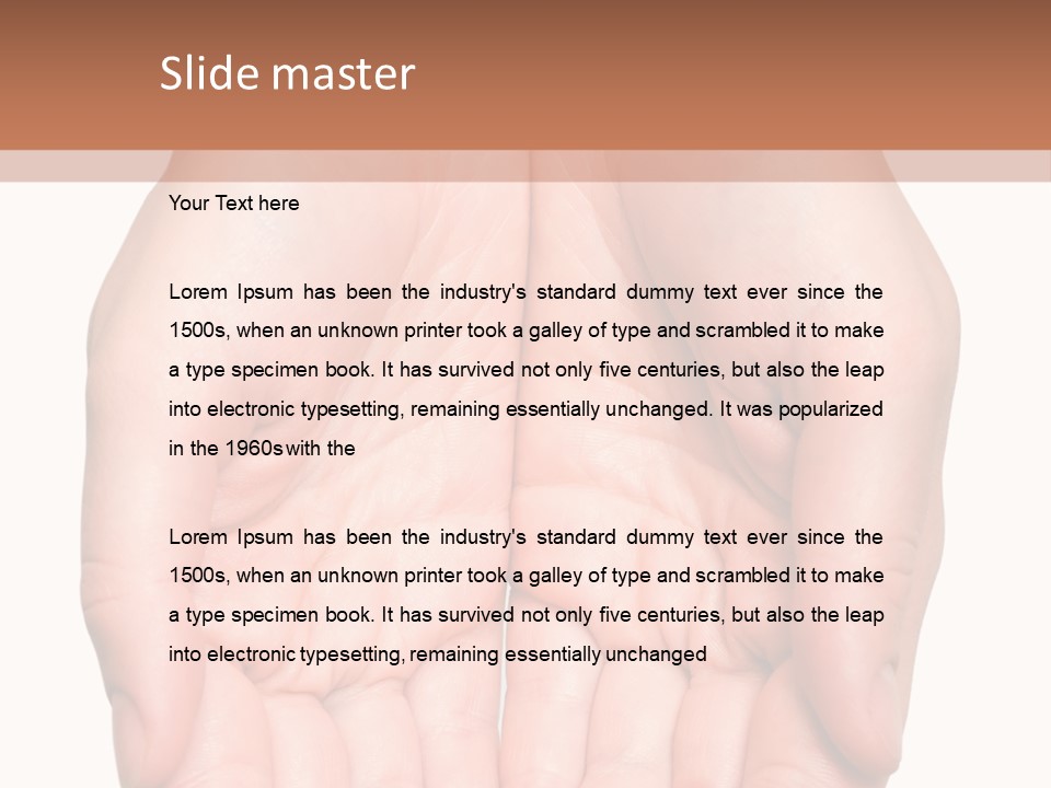 Close-Up, Pregnant Woman Is Stroking Belly On The White Background PowerPoint Template