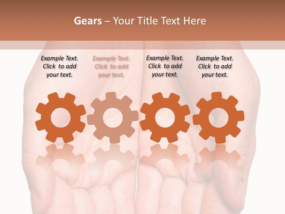 Close-Up, Pregnant Woman Is Stroking Belly On The White Background PowerPoint Template