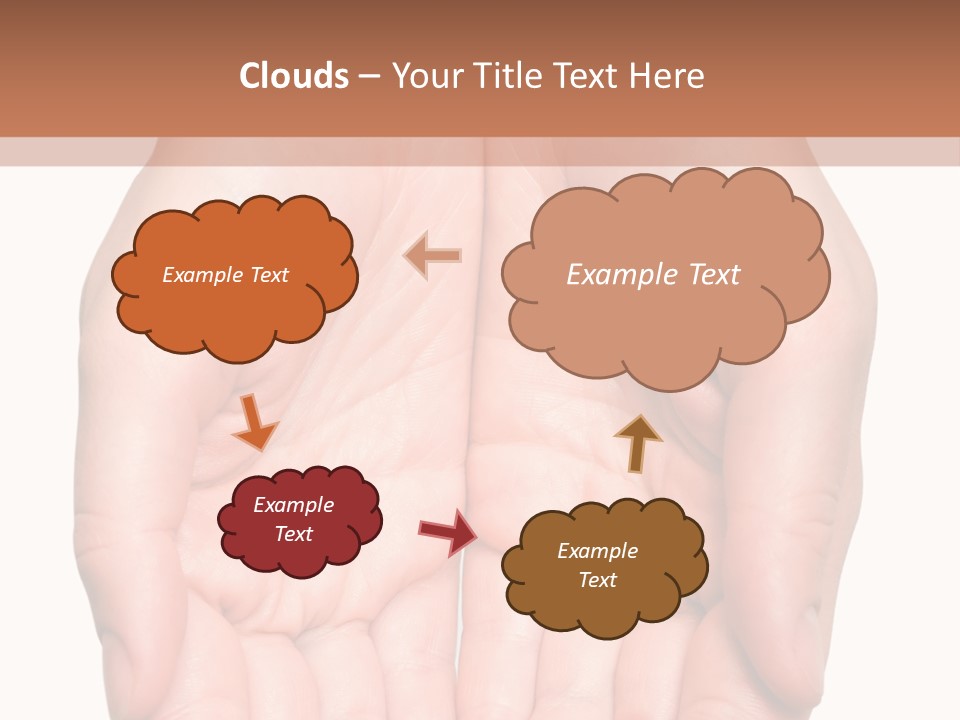 Close-Up, Pregnant Woman Is Stroking Belly On The White Background PowerPoint Template