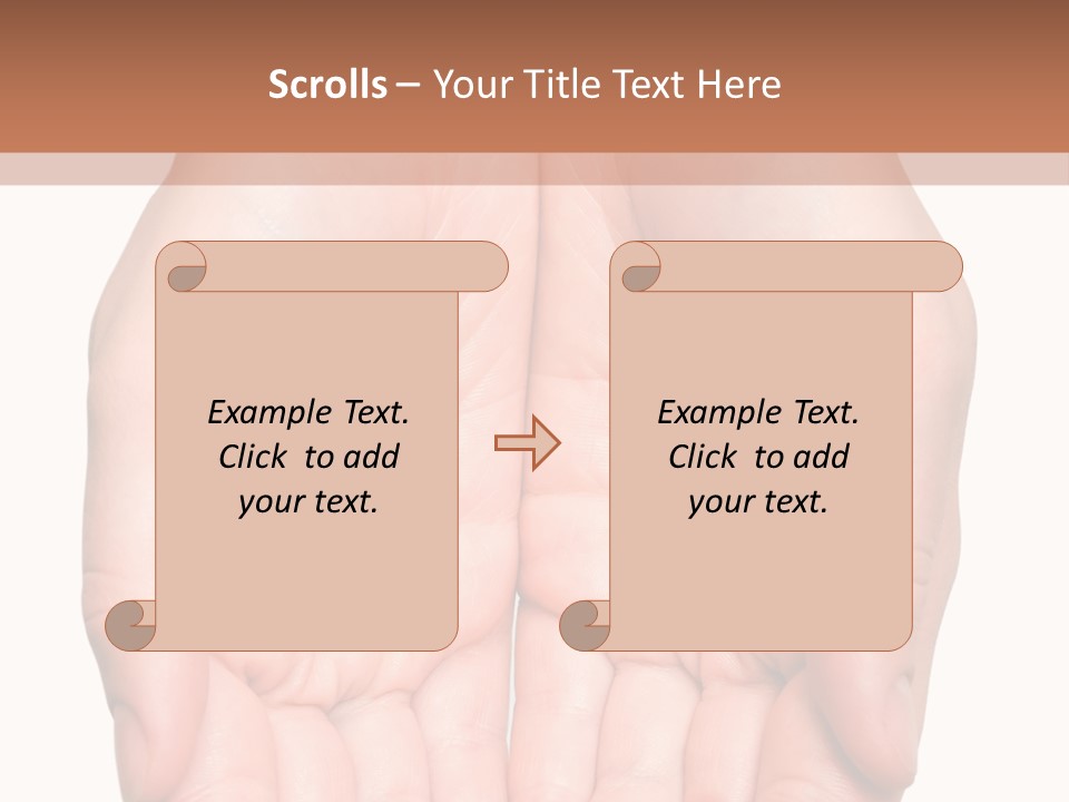 Close-Up, Pregnant Woman Is Stroking Belly On The White Background PowerPoint Template